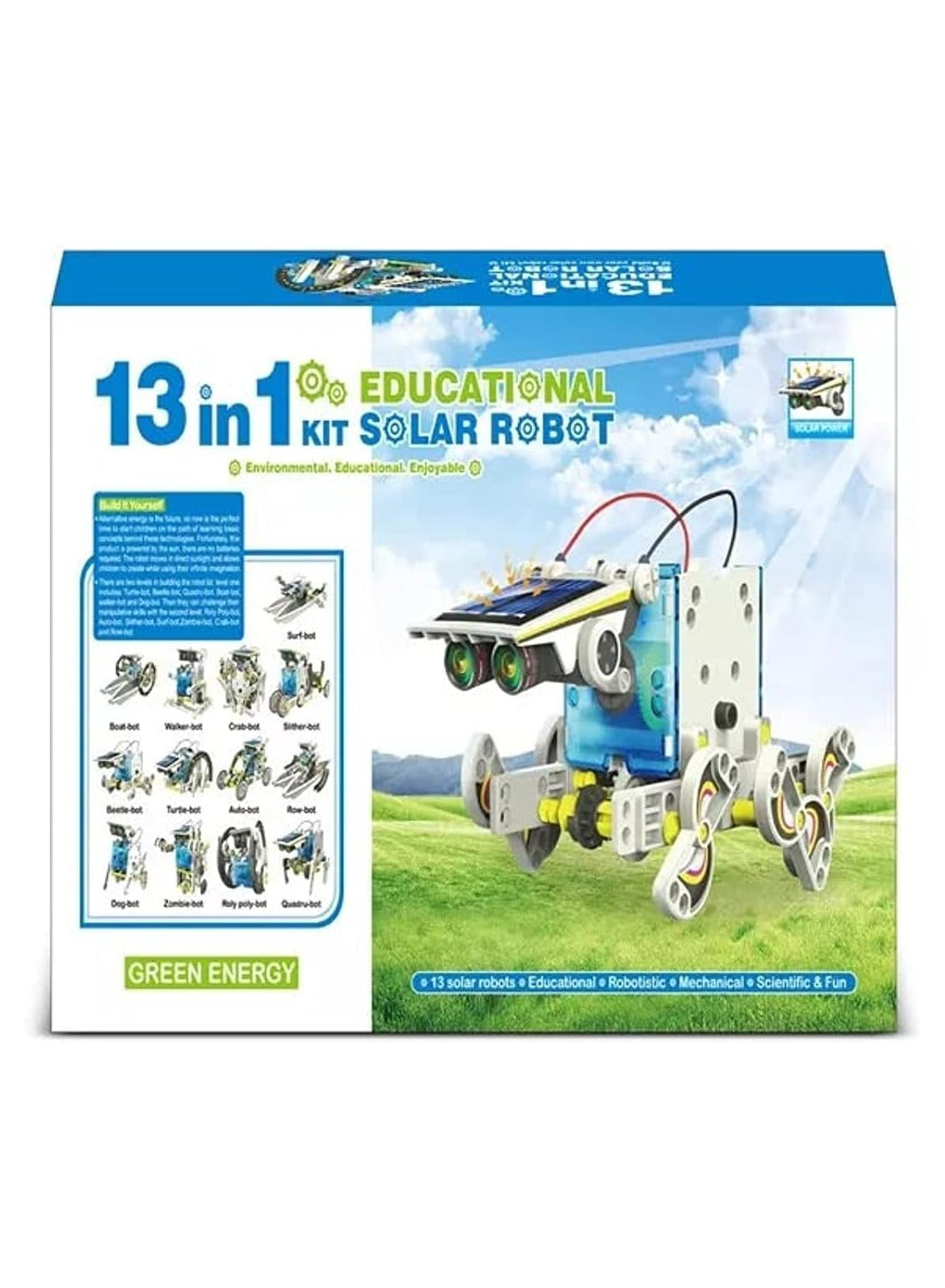 13 in 1 Assembling Solar Robot Kit, Educational stem engineering toys