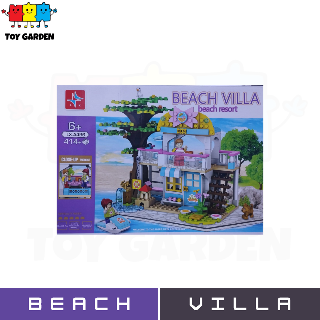 Creative Beach Villa Playset for Kids