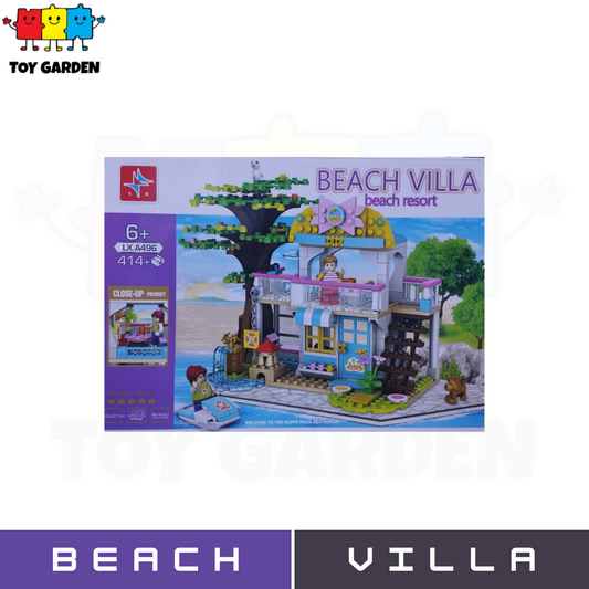 Creative Beach Villa Playset for Kids