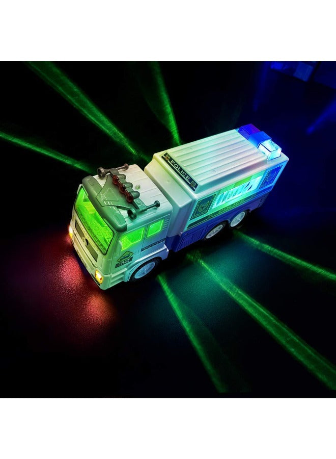 Electric Police Car Toy with 4D Lights