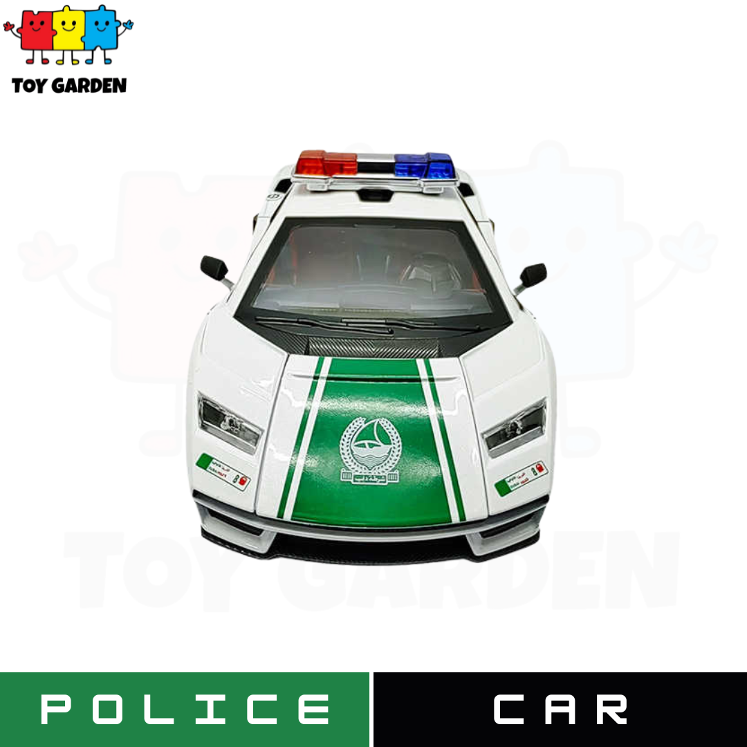 Diecast Police Car with Sound Lights Machine