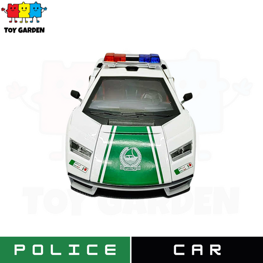 Diecast Police Car with Sound Lights Machine