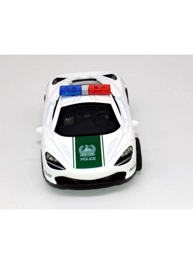 Simulation Alloy Die-Cast Police Luxury Car