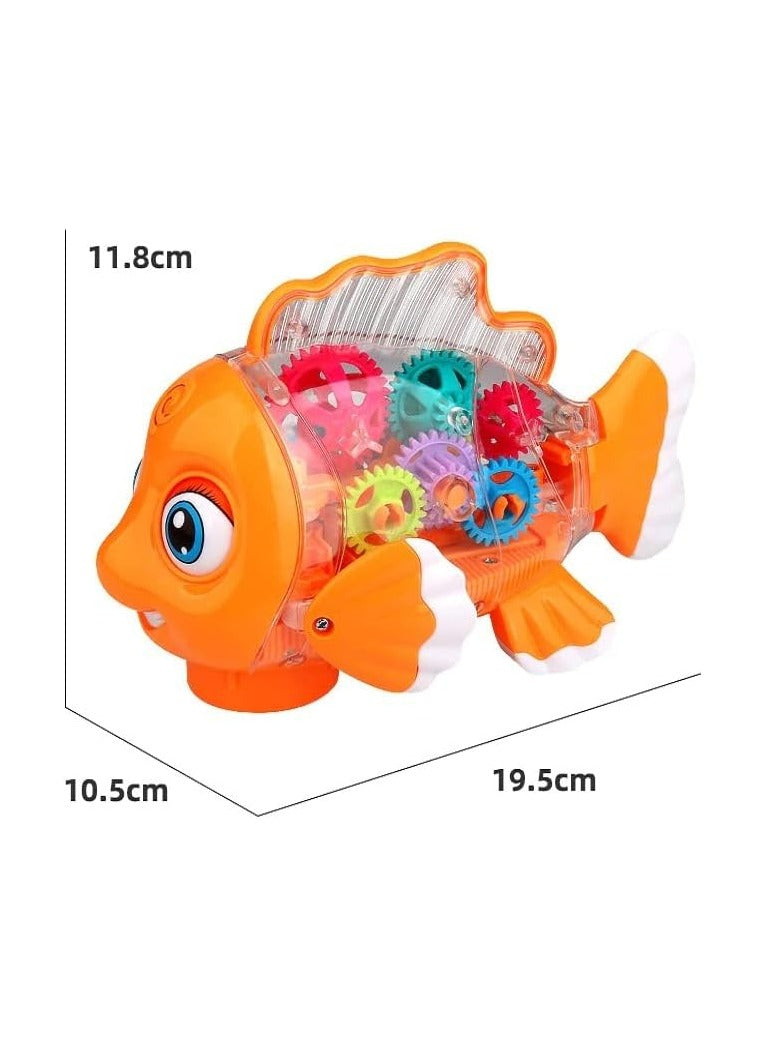 Toy Land Multicolor Kid's Transparent Gear Fish