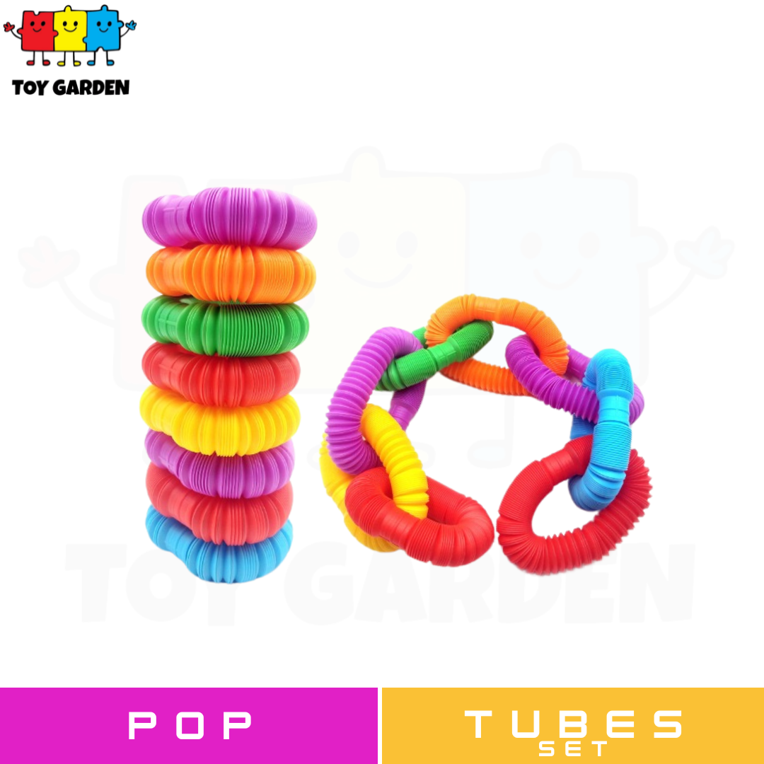 8 Pack Large Pop Tubes Sensory Toys for Toddlers