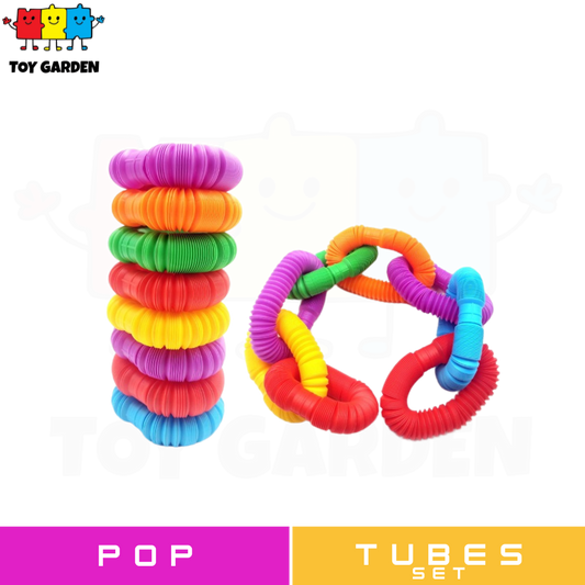 8 Pack Large Pop Tubes Sensory Toys for Toddlers