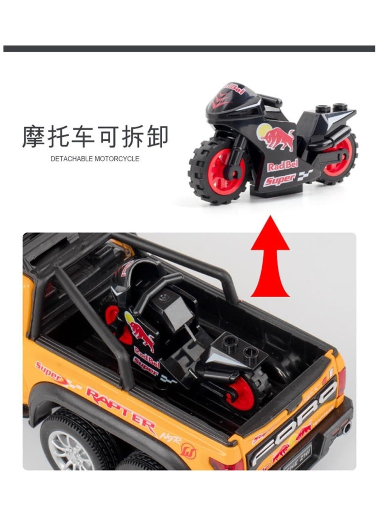 Red Bull Alloy Diecast Metal Truck Model