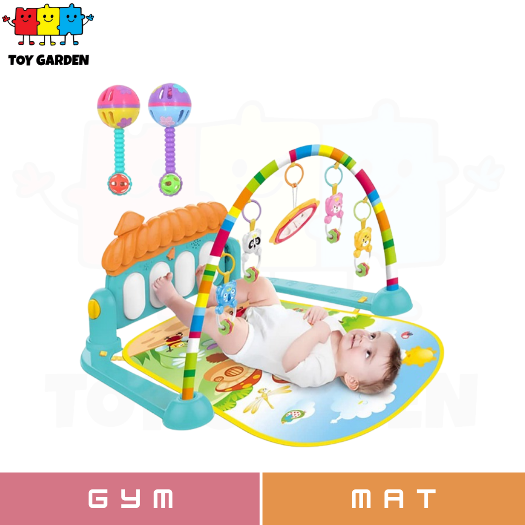 Deluxe Baby Gym Play Mat with Music & Lights