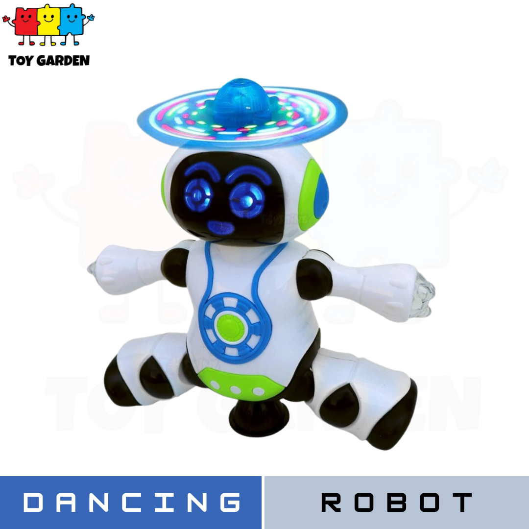 Dancing Robot with 360° Rotation, Music, & 3D Flashing Lights