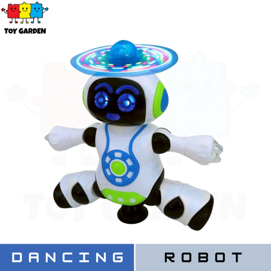 Dancing Robot with 360° Rotation, Music, & 3D Flashing Lights