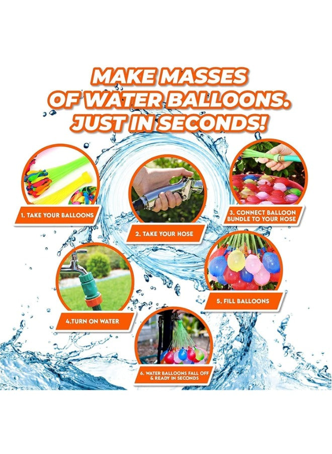 111-Piece Auto-Fill Water Balloon Stick