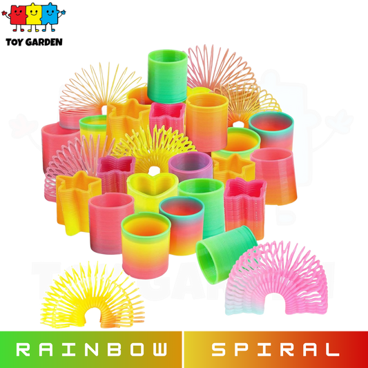 Neon Rainbow Spring Toys Set