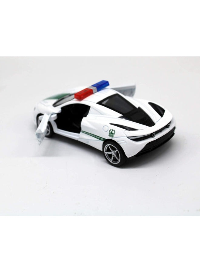 Simulation Alloy Die-Cast Police Luxury Car