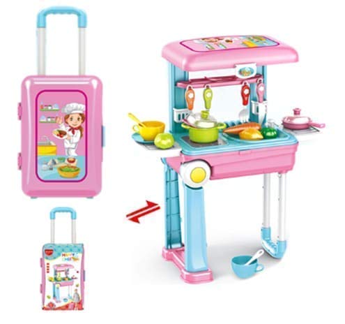 Kitchen Suitcase Mini Kitchen Play Set