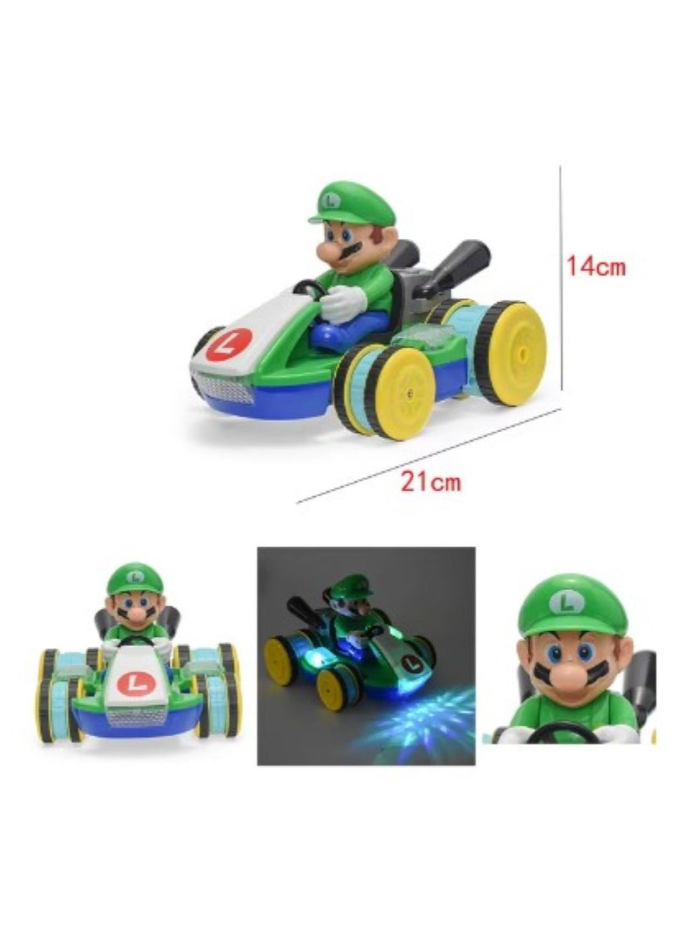 High-Speed Green Character Car Remote Control Toy