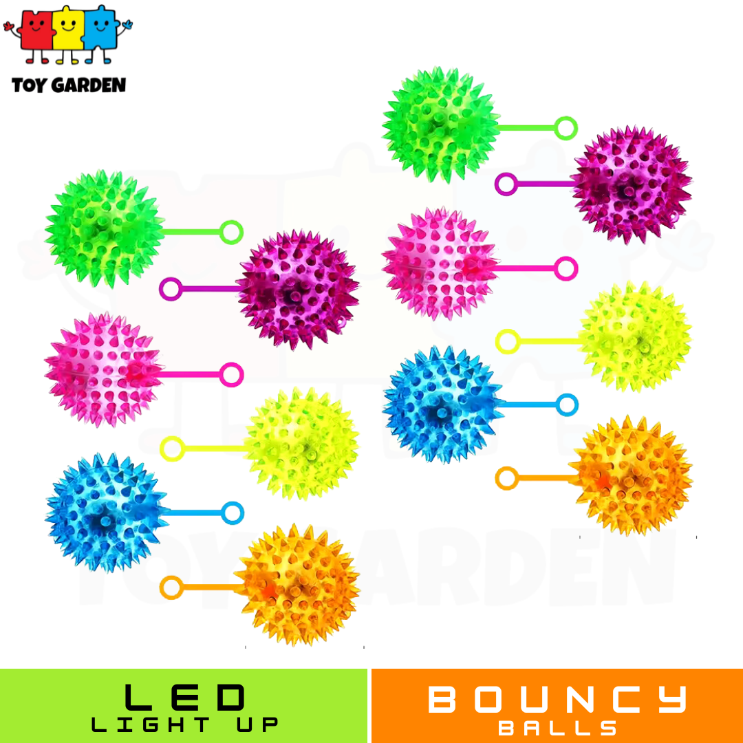 12 PCS LED Light Up Bouncy Balls