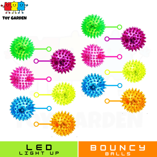 12 PCS LED Light Up Bouncy Balls