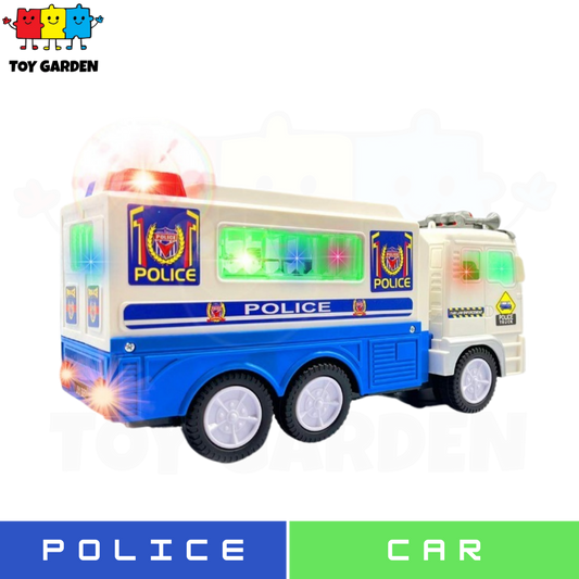 Electric Police Car Toy with 4D Lights