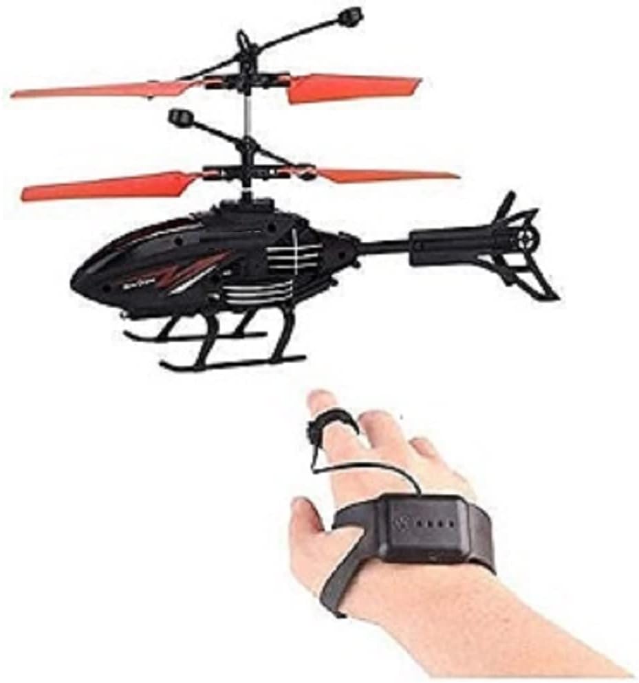 Flying Helicopter with Hand Induction & Watch Control