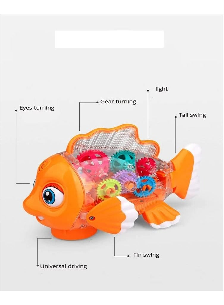 Toy Land Multicolor Kid's Transparent Gear Fish