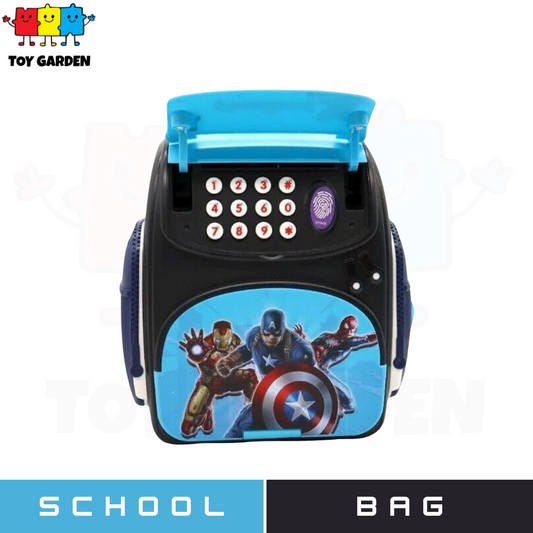 Finger Print Mini ATM Money School Bag