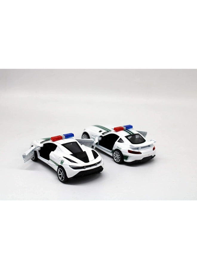 Simulation Alloy Die-Cast Police Luxury Car