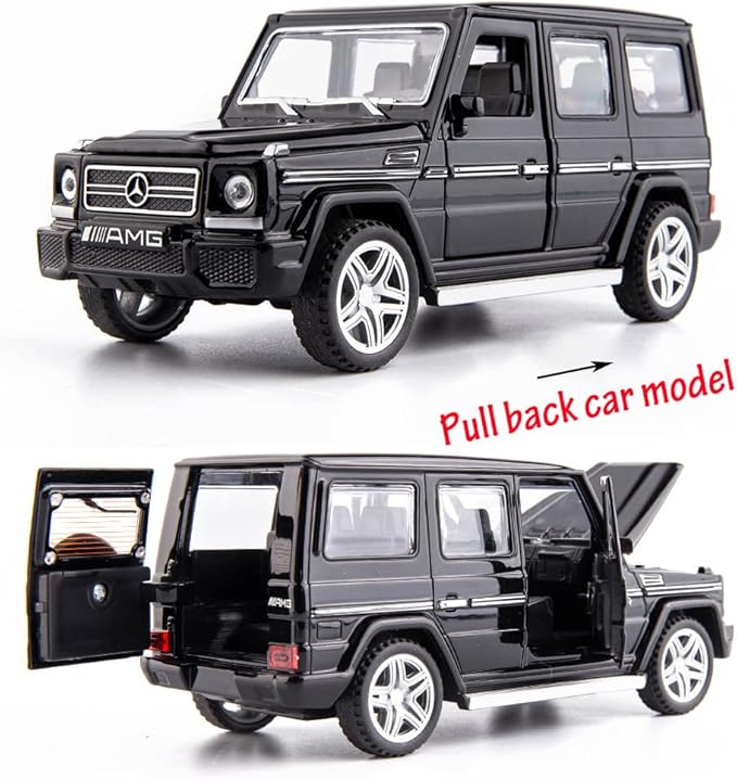 Alloy Collectible Black Benz G65 AMG Toy Car  1:24 scale