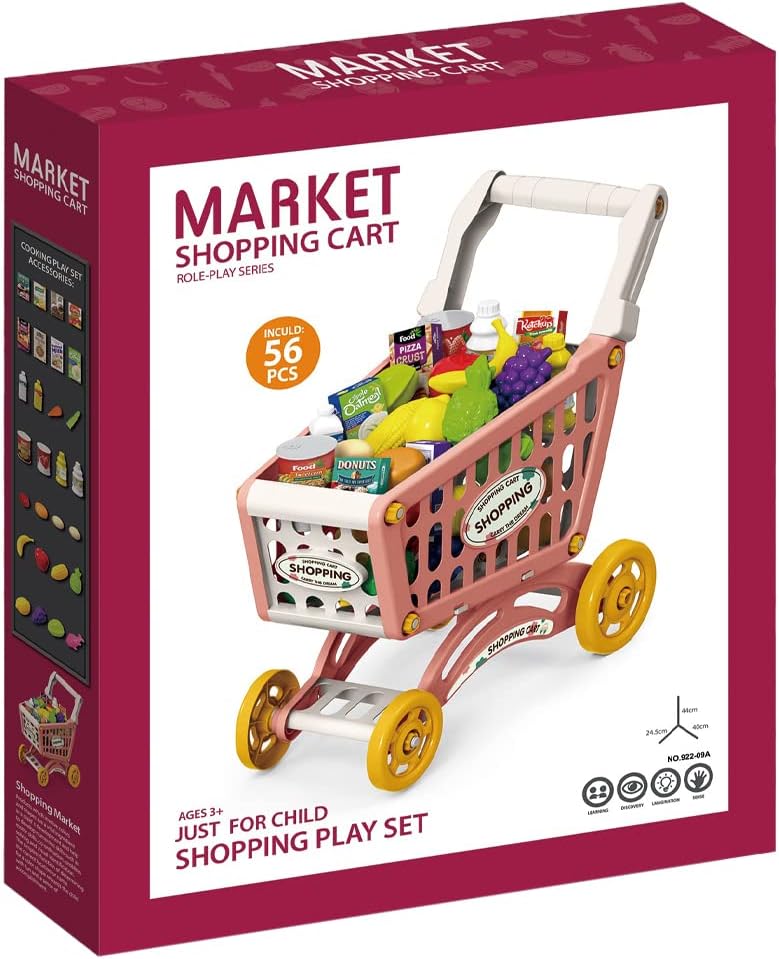 Little Story Role Play Market Shopping Cart Toy Set