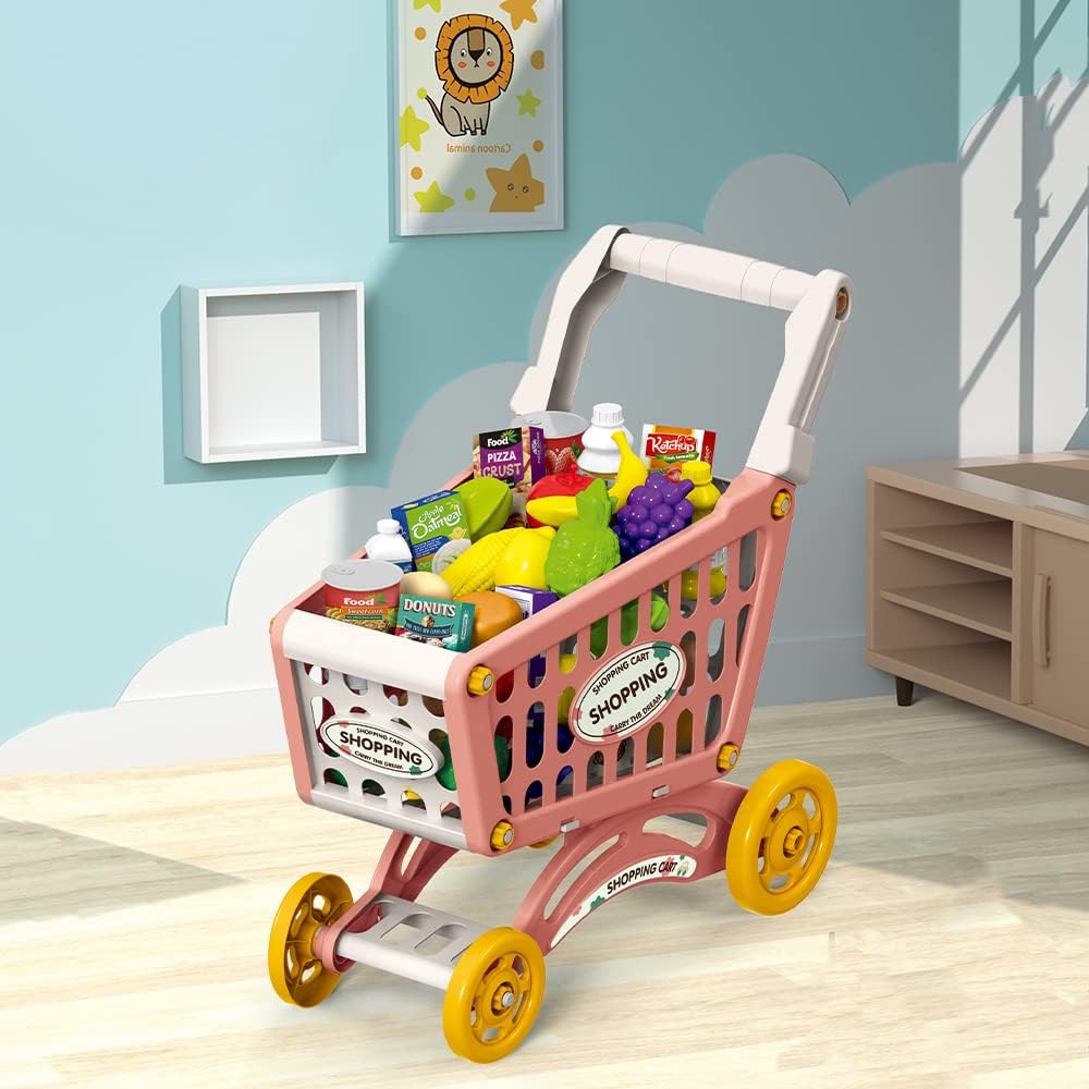 Little Story Role Play Market Shopping Cart Toy Set