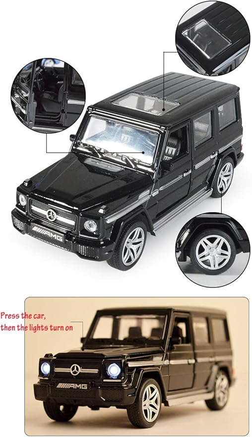 Alloy Collectible Black Benz G65 AMG Toy Car  1:24 scale