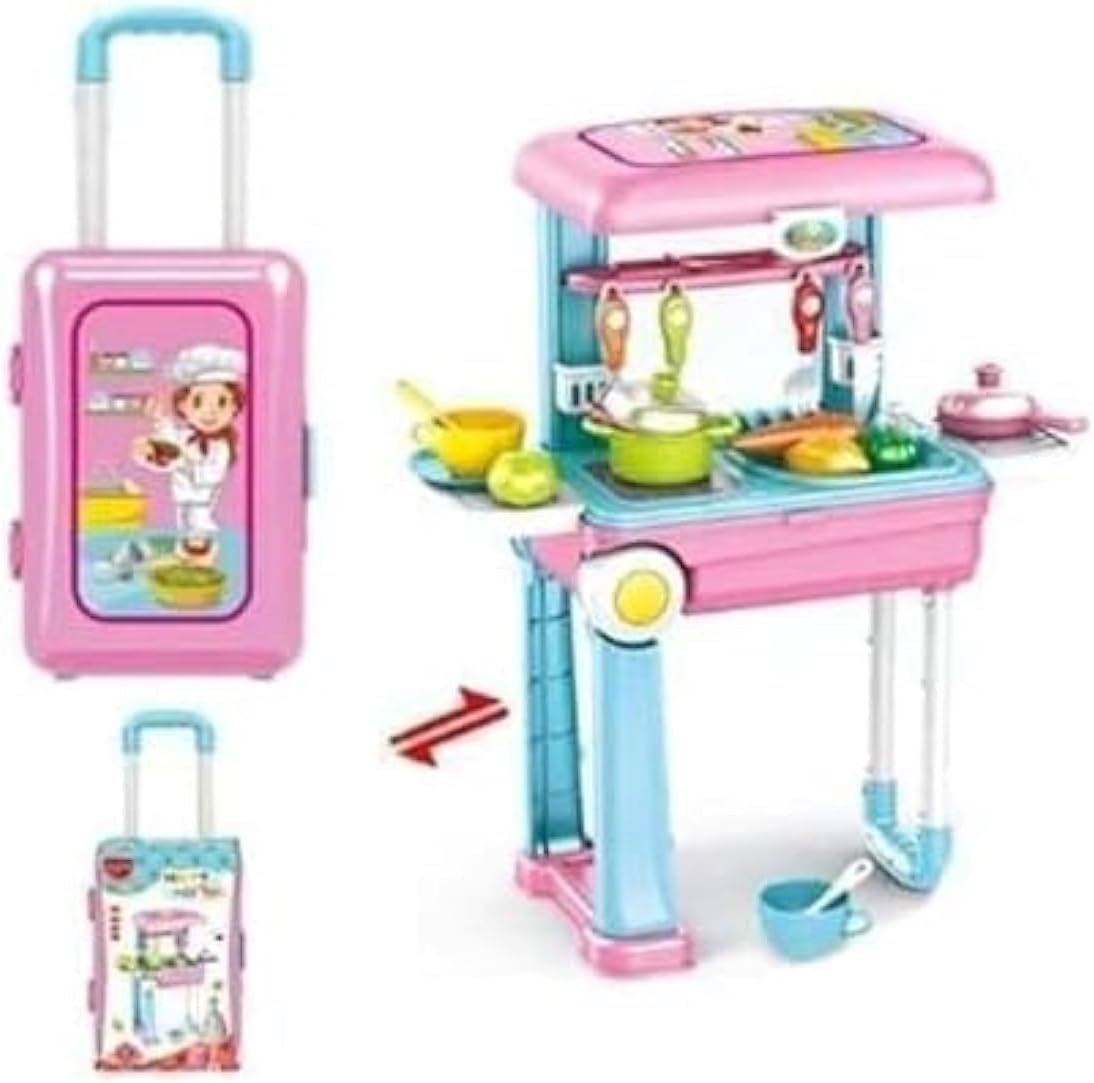 Kitchen Suitcase Mini Kitchen Play Set