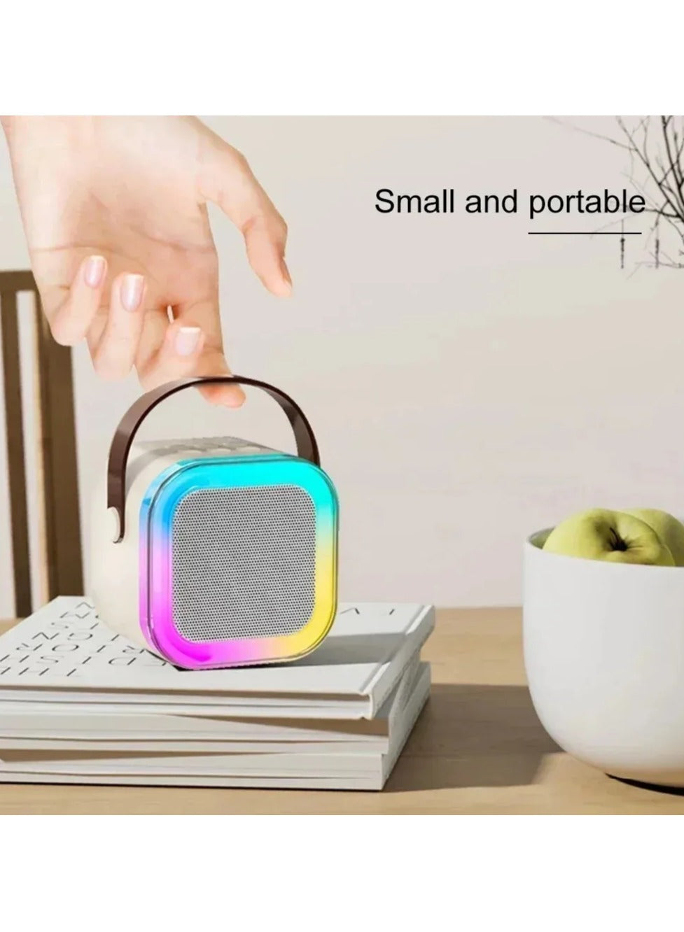 Portable Wireless Karaoke Speaker System with Dual Microphones