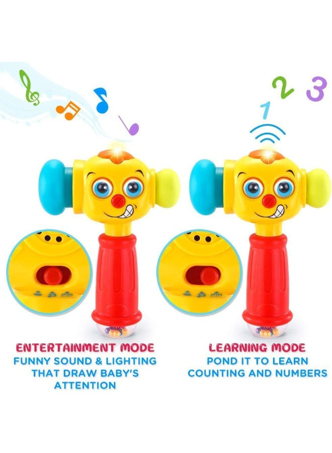 Light & Musical Baby Hammer Toy for 12-18 Months