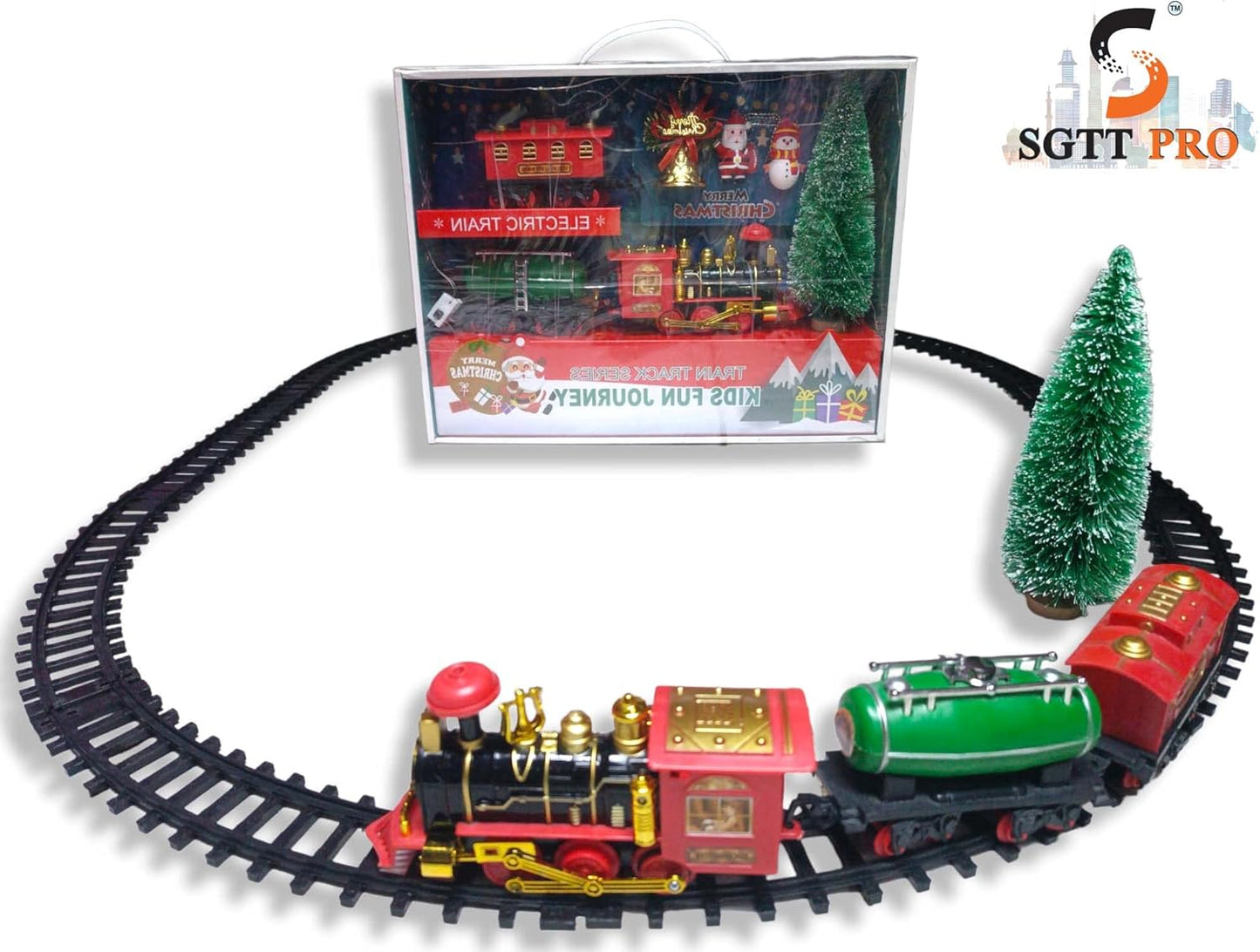 Christmas Train Set - Toy Train Set with Lights and Sounds