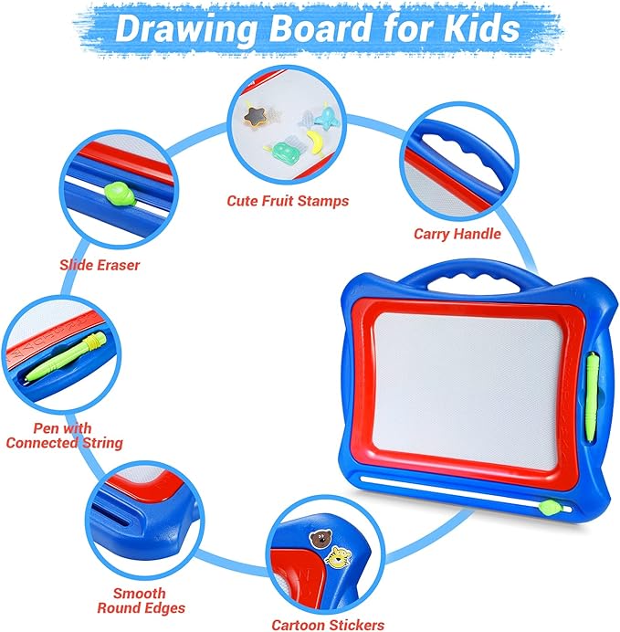 Colorful Magnetic Drawing Board for Kids