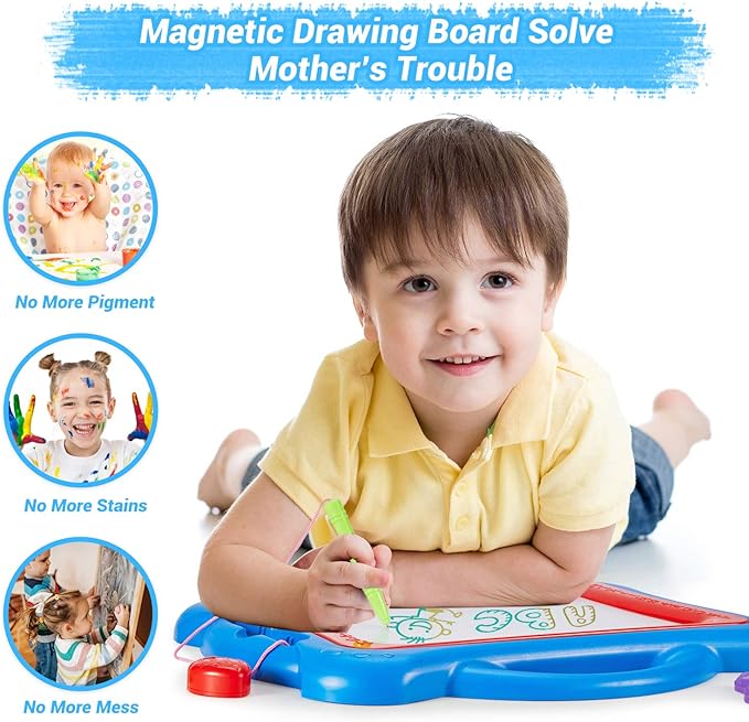 Colorful Magnetic Drawing Board for Kids