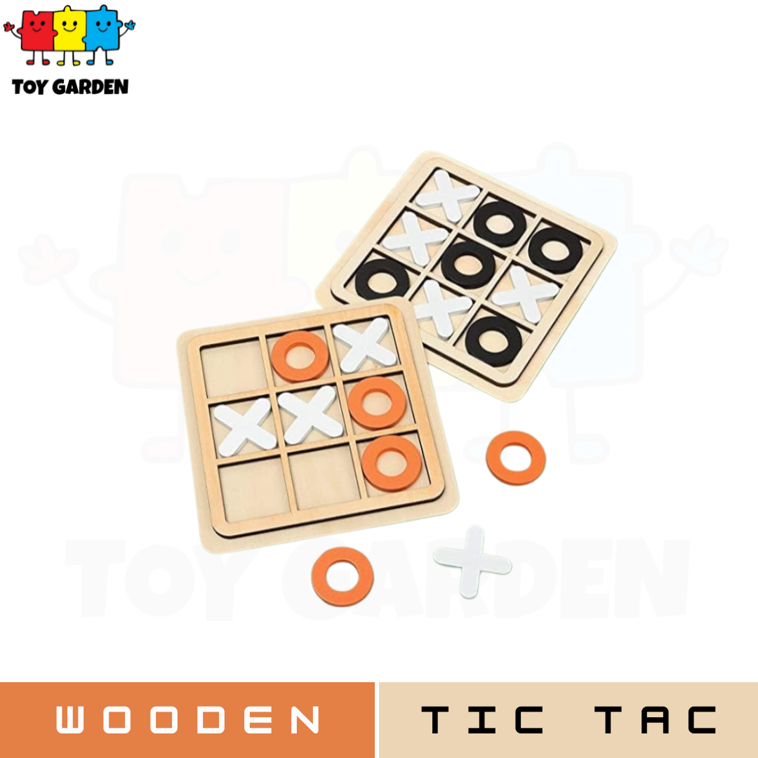 Wooden Tic Tac Toe Game