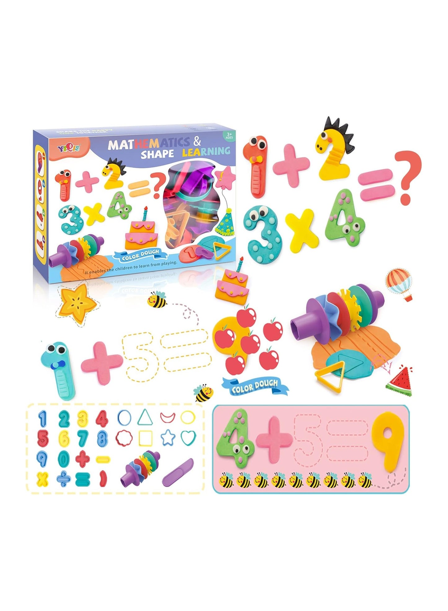 Mathematics and Shape Learning Color Dough Set