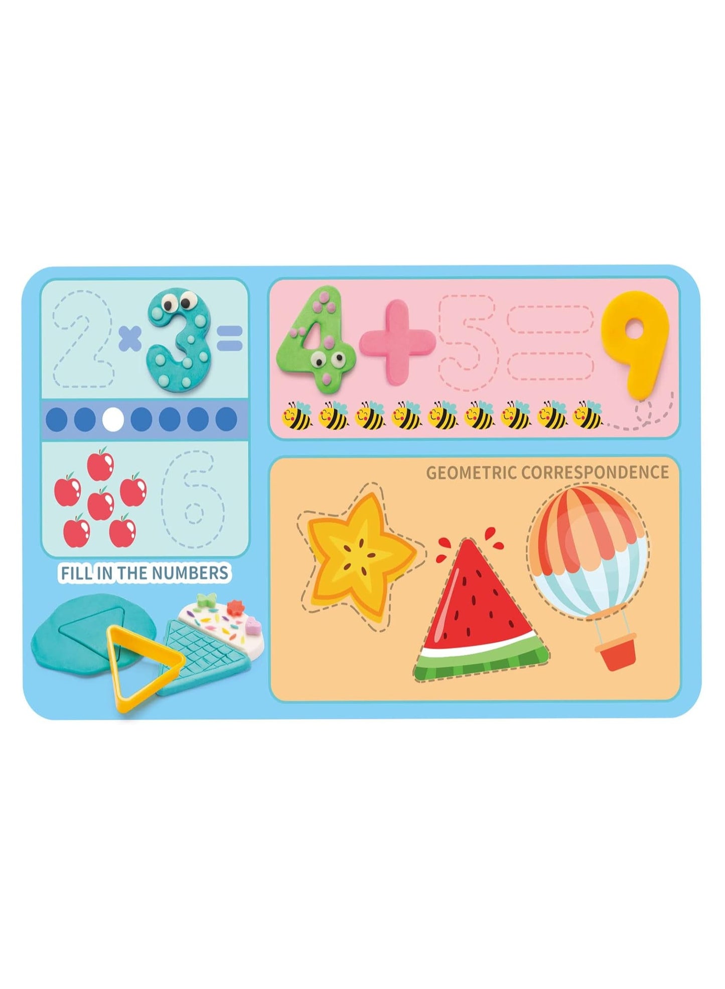 Mathematics and Shape Learning Color Dough Set