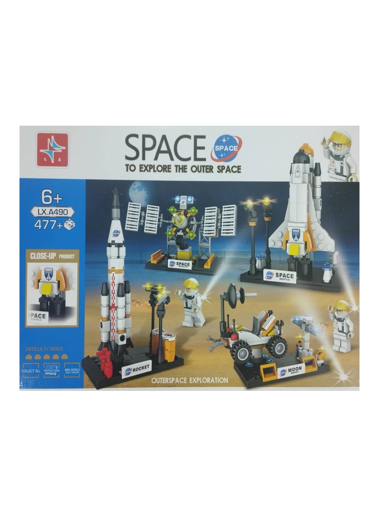 Outer Space Exploration Building Block Set