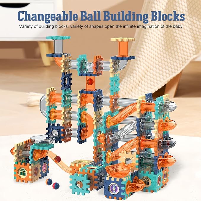 Piece DIY Pipeline Rolling Ball Building Block Set