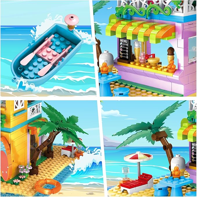 Creative Beach Villa Playset for Kids