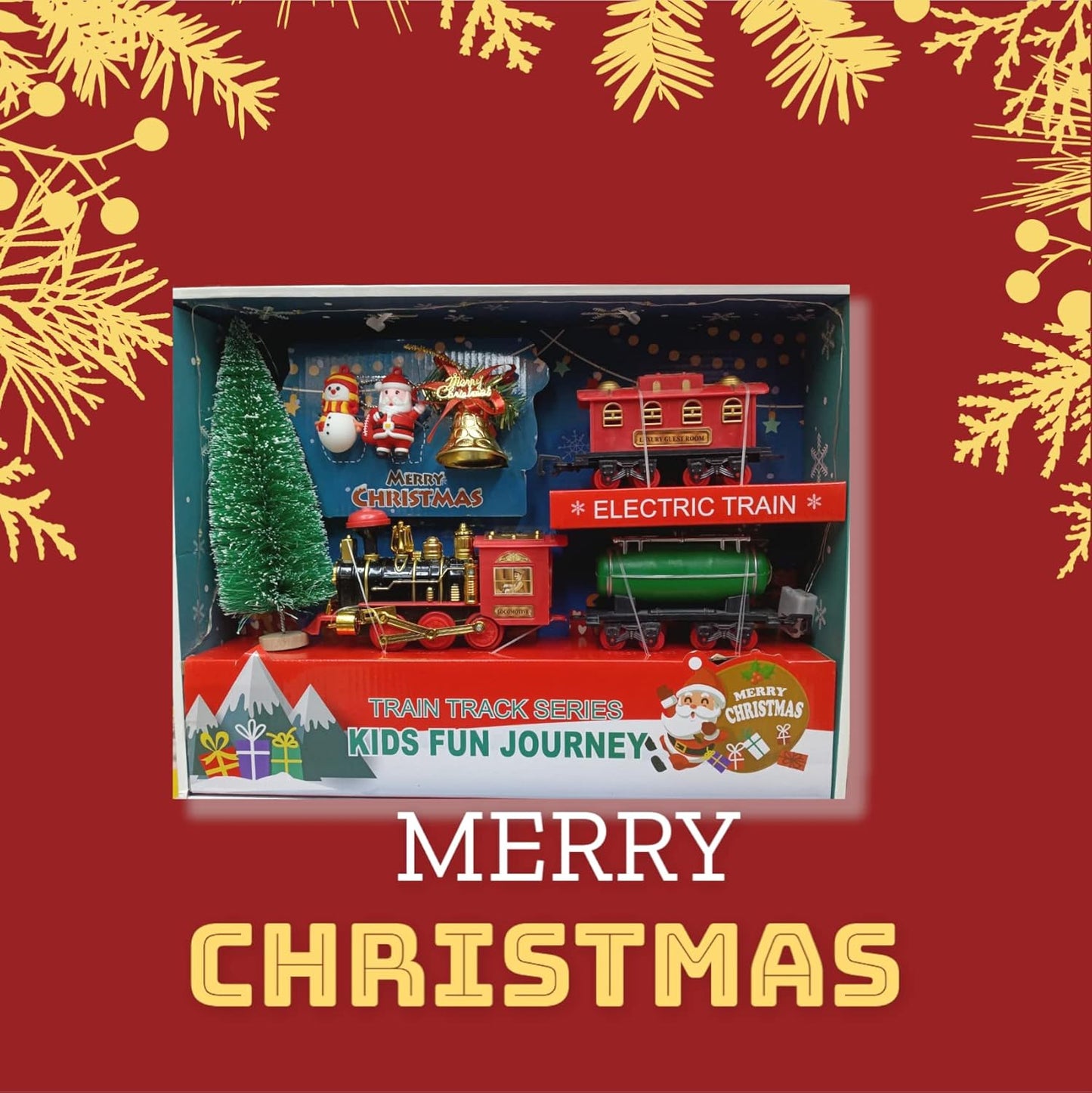 Christmas Train Set - Toy Train Set with Lights and Sounds