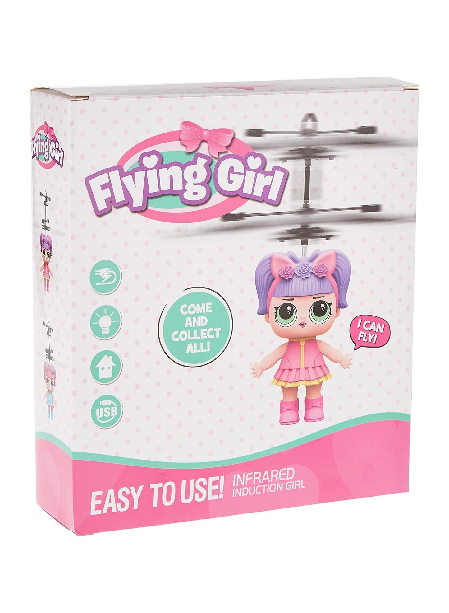 Sensor-Controlled Flying Fairy Girl