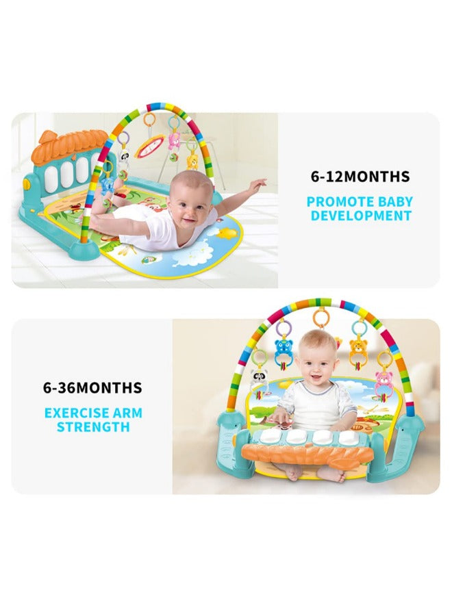 Deluxe Baby Gym Play Mat with Music & Lights