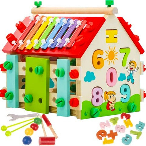 Wooden Number & Letter Learning Toy – Educational Development Blocks for Kids