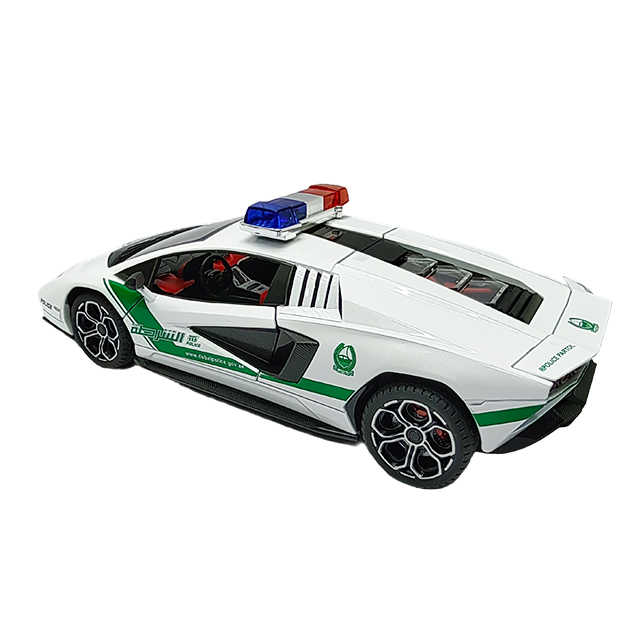 Diecast Police Car with Sound Lights Machine