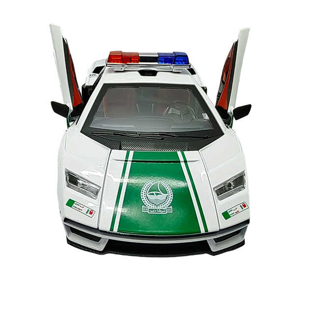 Diecast Police Car with Sound Lights Machine