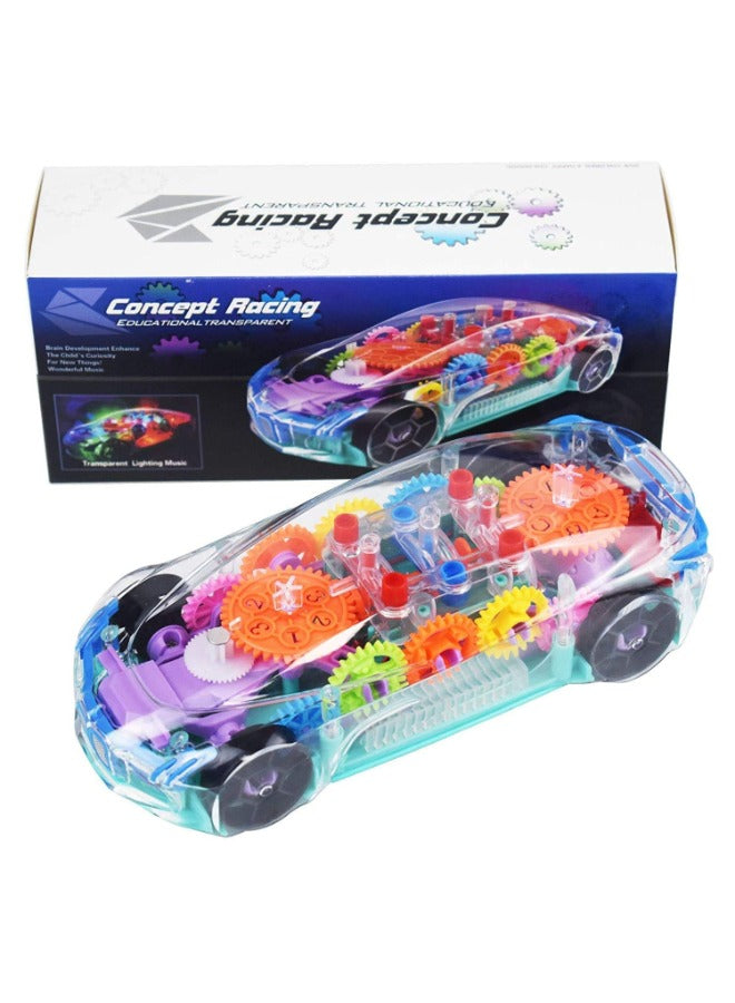 Transparent Concept car 3D Super Car Toy