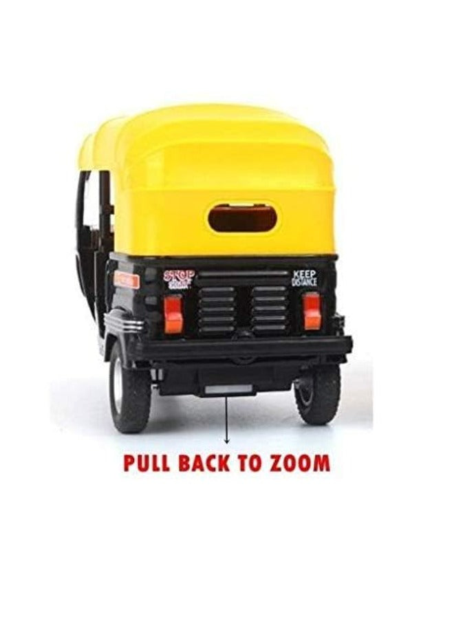 Die-Cast Metal Auto Rickshaw Toy